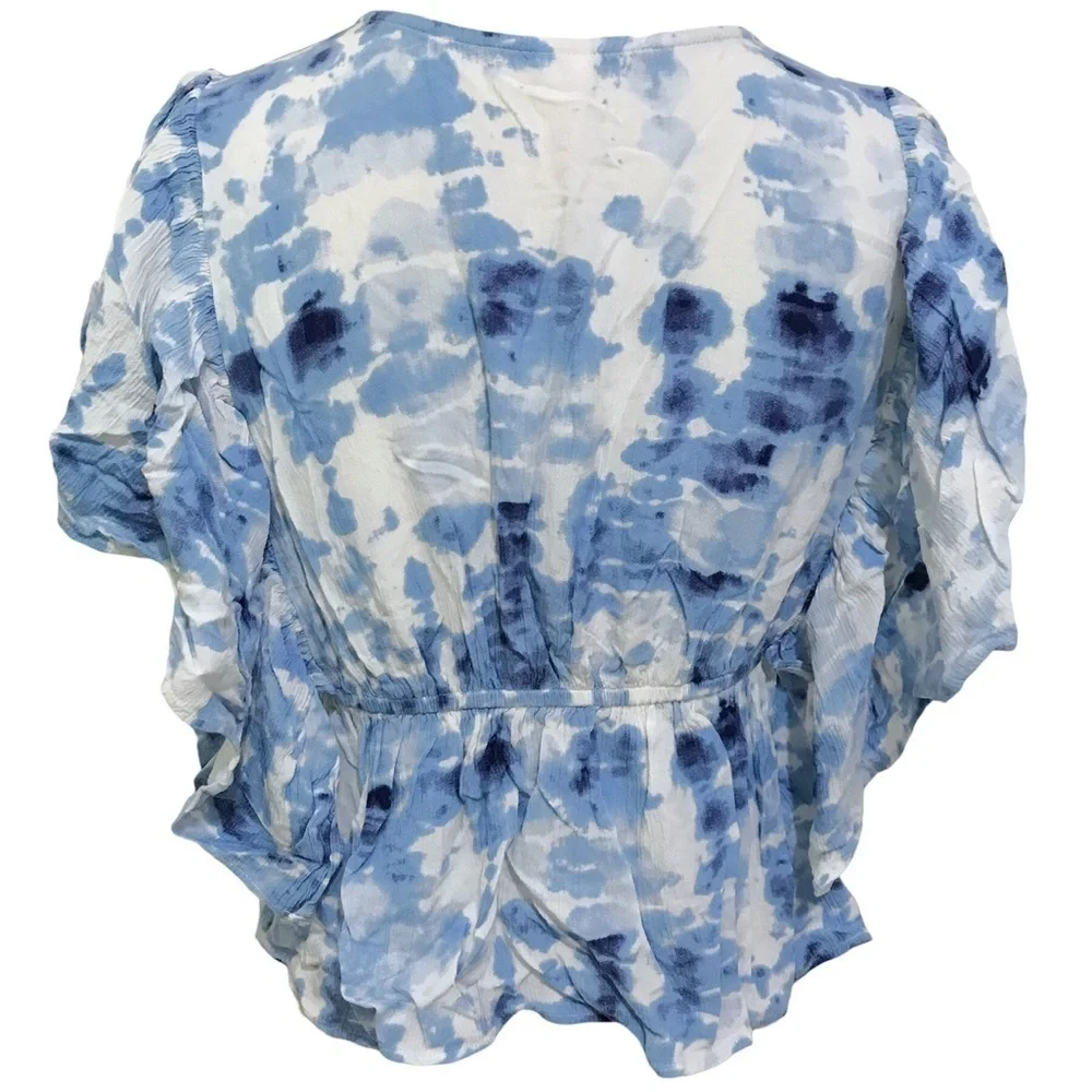 Justice 4 Piece Bundle Lace Blouse Blue Boho Blouse and Jean Skirt Size 14 14/16